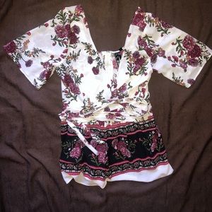 Beautiful Floral Pattern Romper